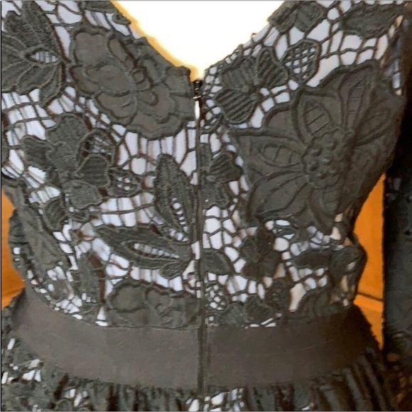 Victoria’s Secret black eyelet lace fit and flare dress Size 6 - Picture 6 of 9